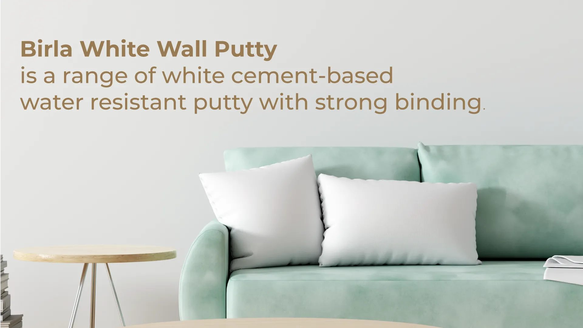 What is the application process for Birla White WallCare putty?